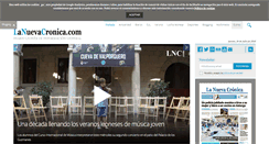 Desktop Screenshot of lanuevacronica.com
